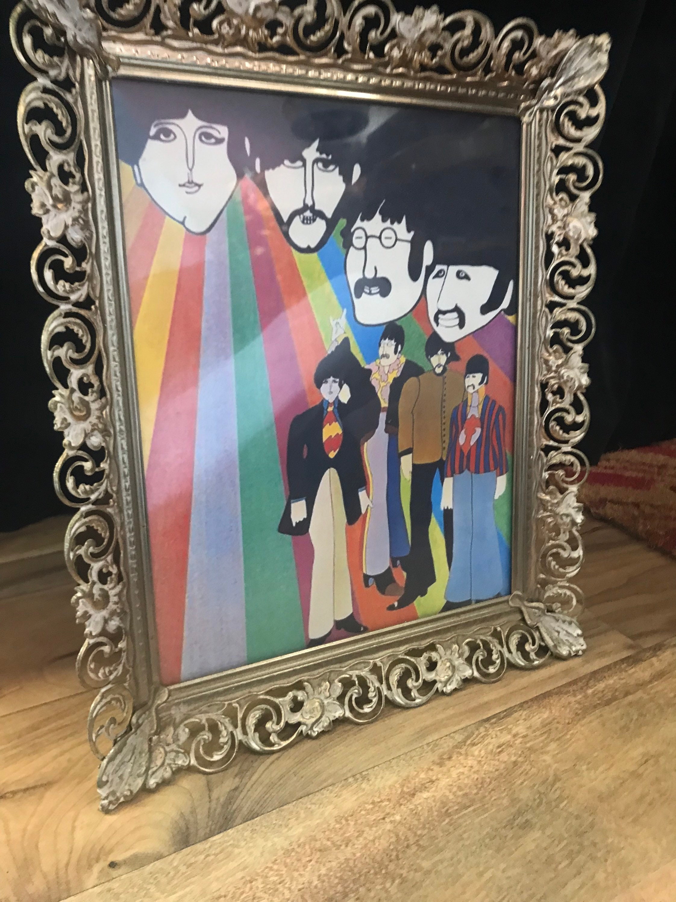 The Beatles Framed art in vintage frame Etsy