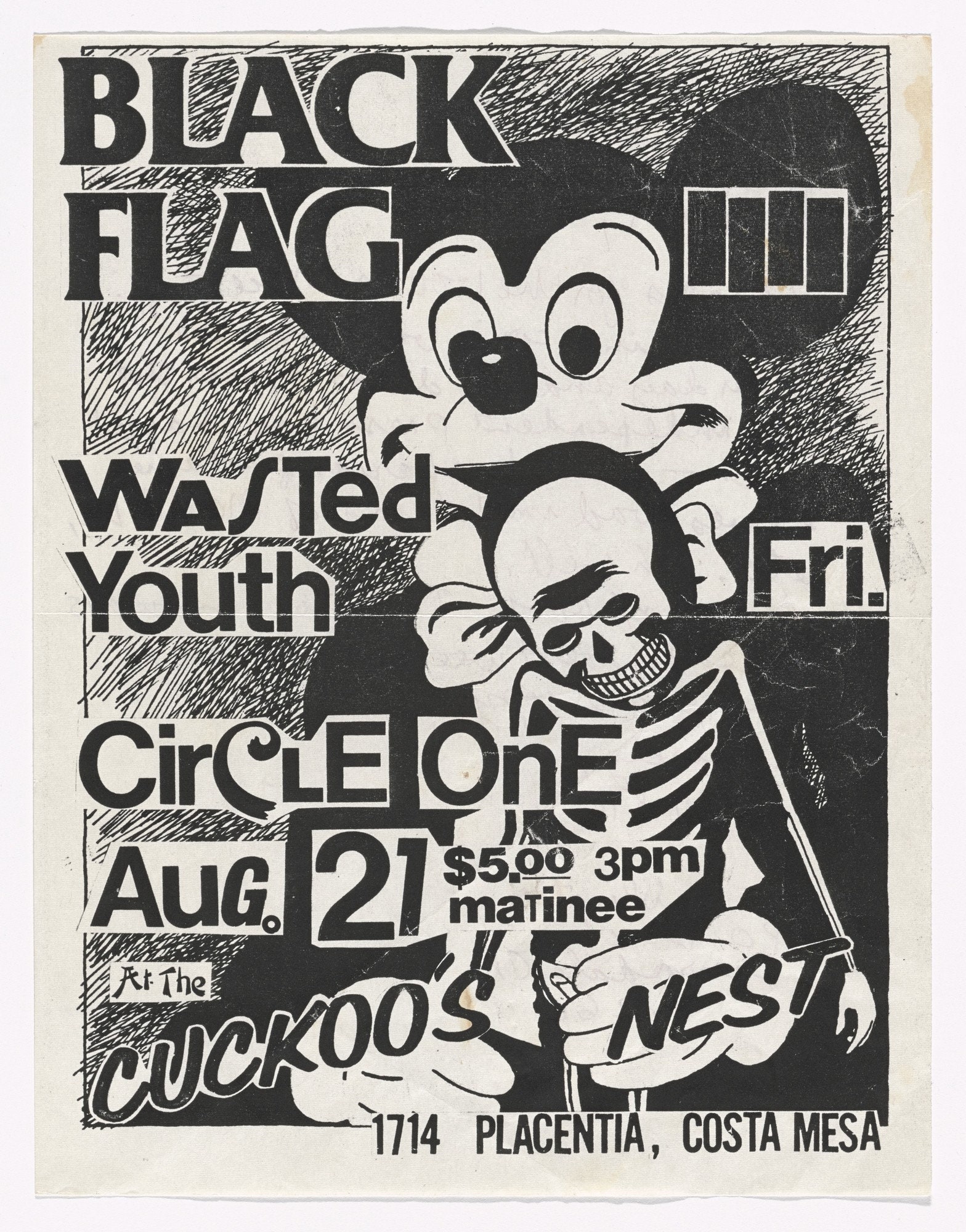 Black Flag Tour Poster Etsy