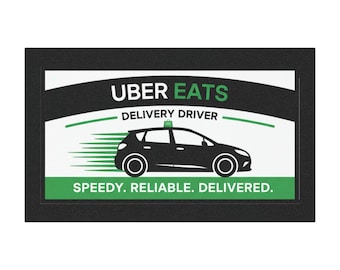 Imán para coche de Uber Eats: Letrero para vehículo de repartidor