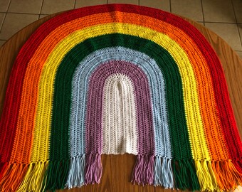 Rainbow baby blanket