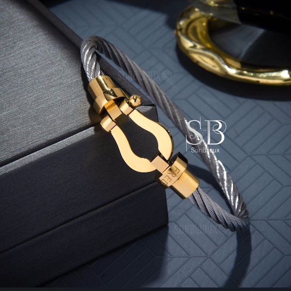 The Luxe Collection Sebastian Wire Titanium Bracelet