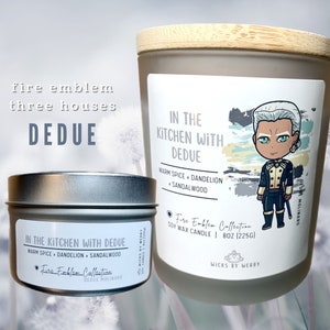 Dedue | Fire Emblem-Inspired Scented Soy Candle | In the Kitchen with Dedue