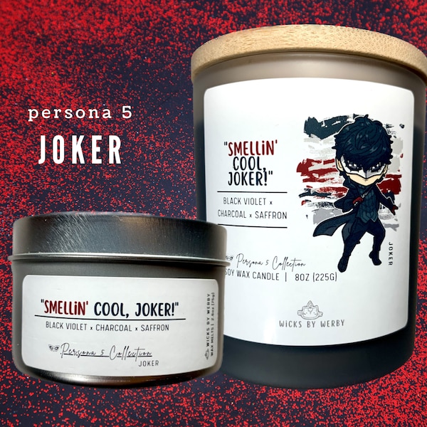 Joker | Persona 5-Inspired Scented Soy Candle | Smellin' Good, Joker!