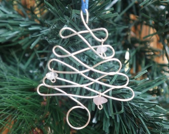 Crystal Christmas Decorations, Wire Tree Ornament, Crystal Tree Decorations, Crystal Christmas Gift, Crystal Stocking Fillers