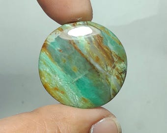 34,80 karaat ronde larsoniet jaspis cabochon, natuurlijke larsoniet edelsteen voor het maken van sieraden, halfedelsteen