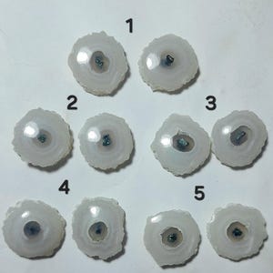 Natural Solar Quartz Evil Eye Cabochons – Healing Crystal for Jewelry Making image 2