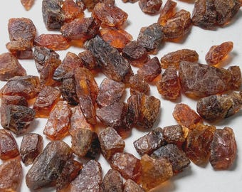Hessonite gomed Rough Crystal from Madagascar, Raw Hessonite Garnet Specimen, Natural Orange Gemstone,