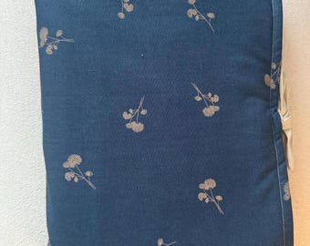 Blue Floral Bible Sleeve | Handmade Quilted Bible Cover