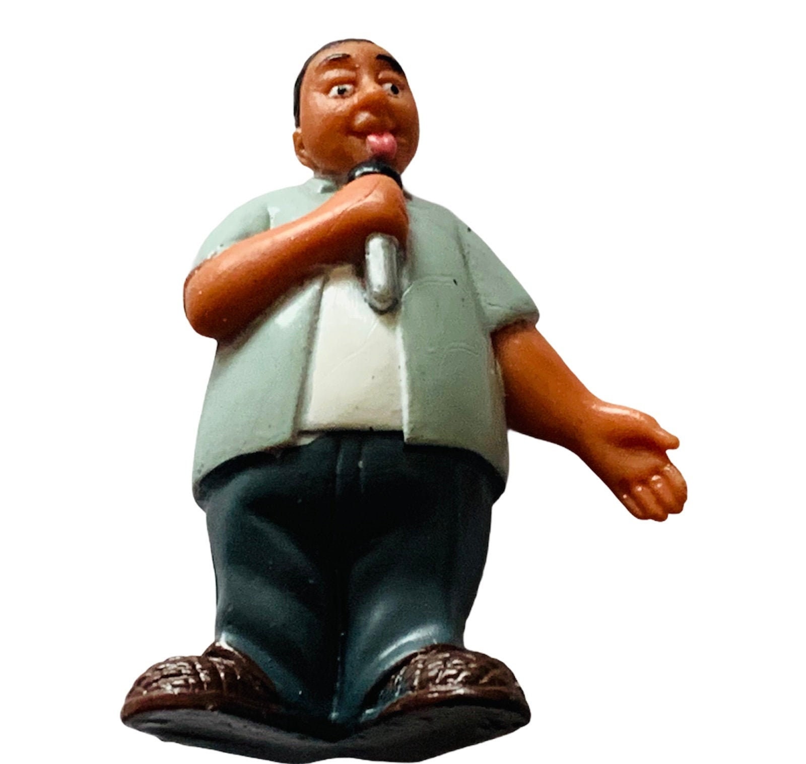 Public Enemy Rap Stars Chuck D. Action Figure Black White