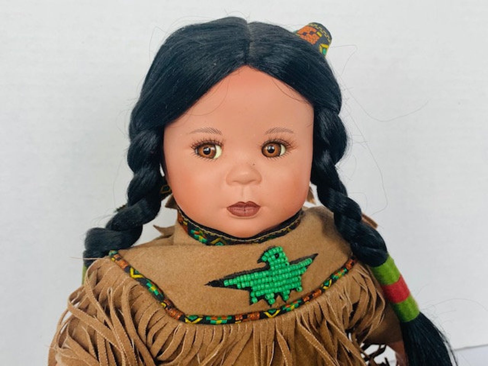 Porcelain Bisque Art Doll Figurine Vintage Native Girl Baby Etsy