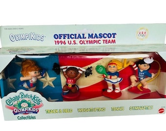 Parche de col Niños Lote Mixto Coleco Mattel Xavier Roberts muñeca figura Olympikids