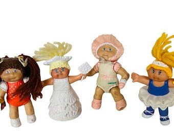 Parche de col Niños Lote Mixto Coleco Mattel Xavier Roberts muñecas figuras prematuros