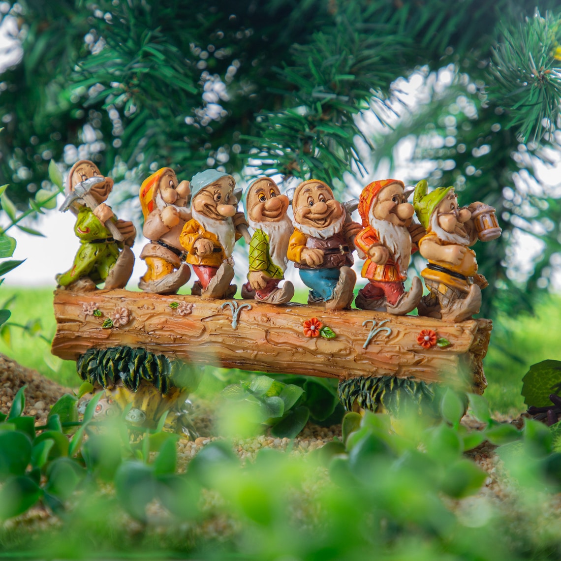 large resin gnomes