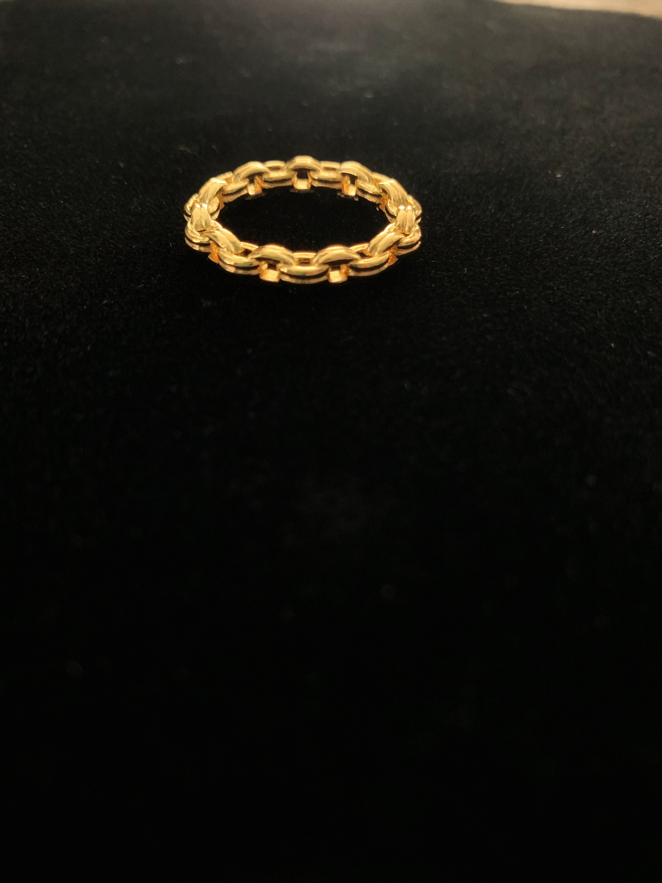 Chain Link Gold Ring | Etsy