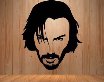 SVG, PDF, EPS Png Jpeg Vector Image Perfect for Cricut /& Silhouette Keanu Reeves Vector Art