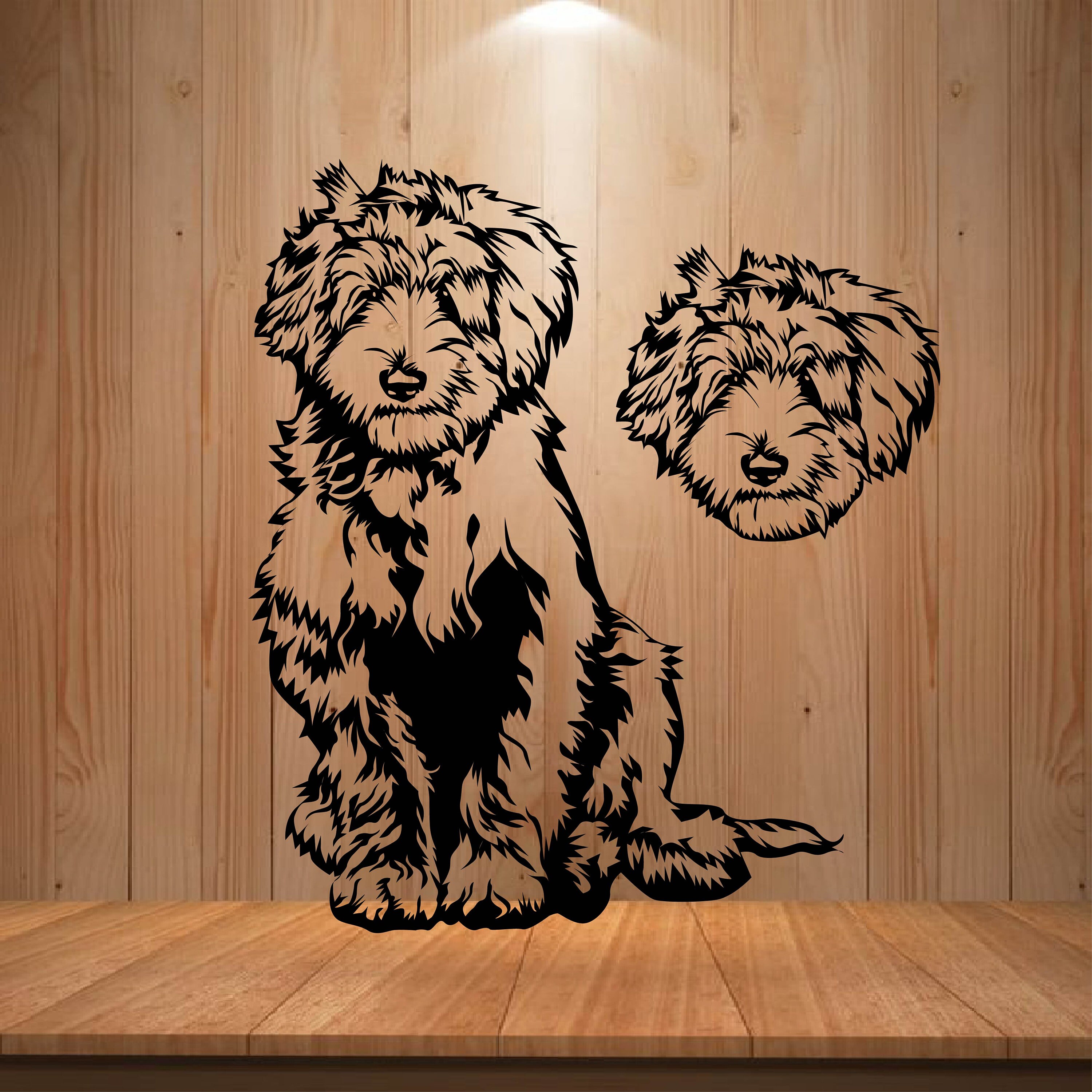 Download Labradoodle SVG Silhouettes dxf SVG pour Cricut dog clipart | Etsy