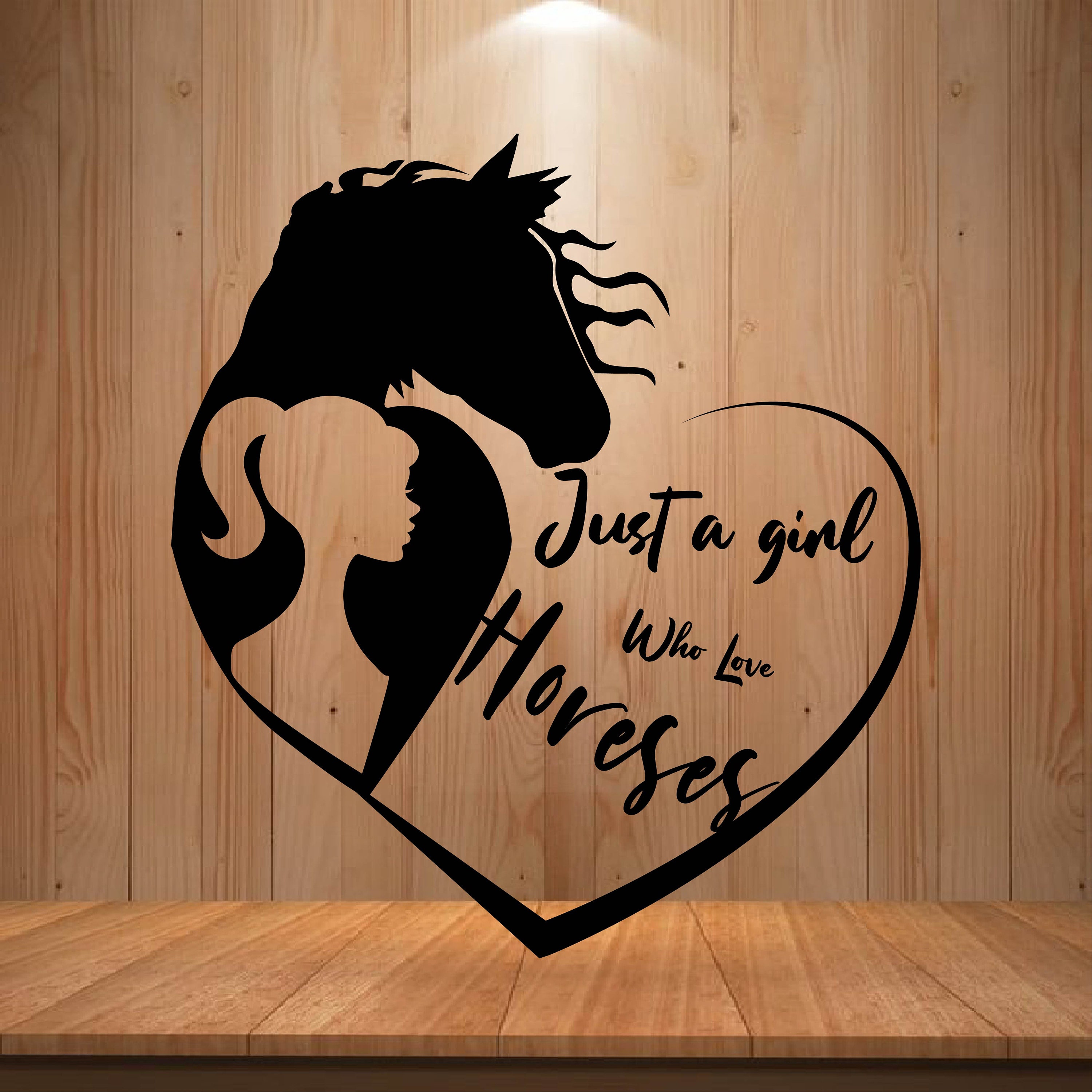 Horse Svg Just A Girl Who Loves Horses Svg Small Girl and Etsy
