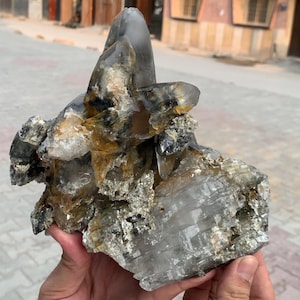 Natural Rutile Quartz Cluster / Terminated Rutile Quartz Crystal