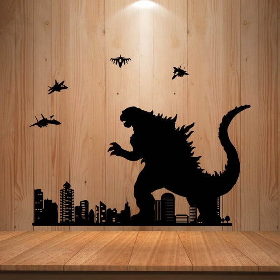Godzilla Svg Godzilla Silhouette Godzilla Cut File Godzilla Etsy