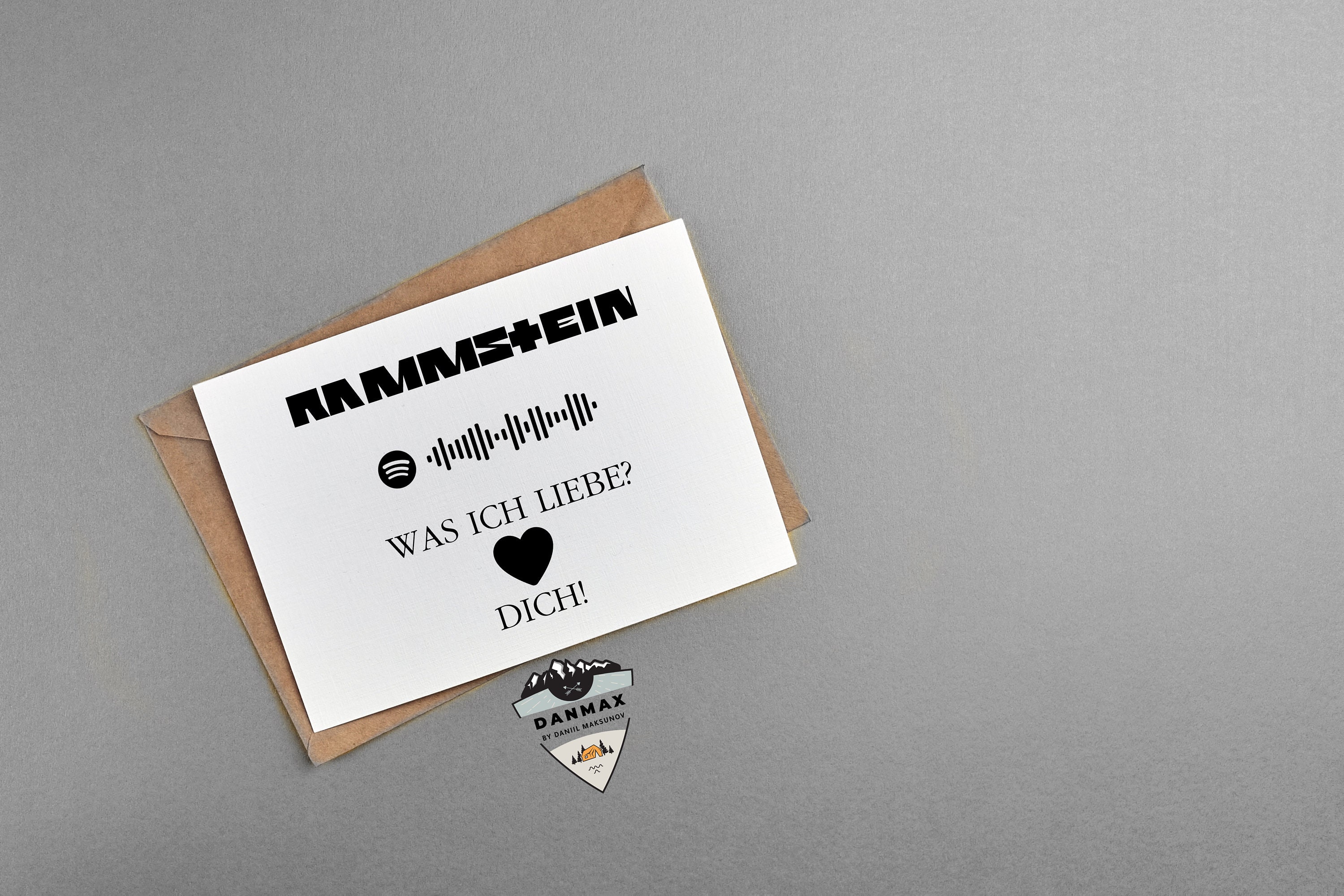 Rammstein lustige ValentinstagKarte SpotifyCode für Etsy