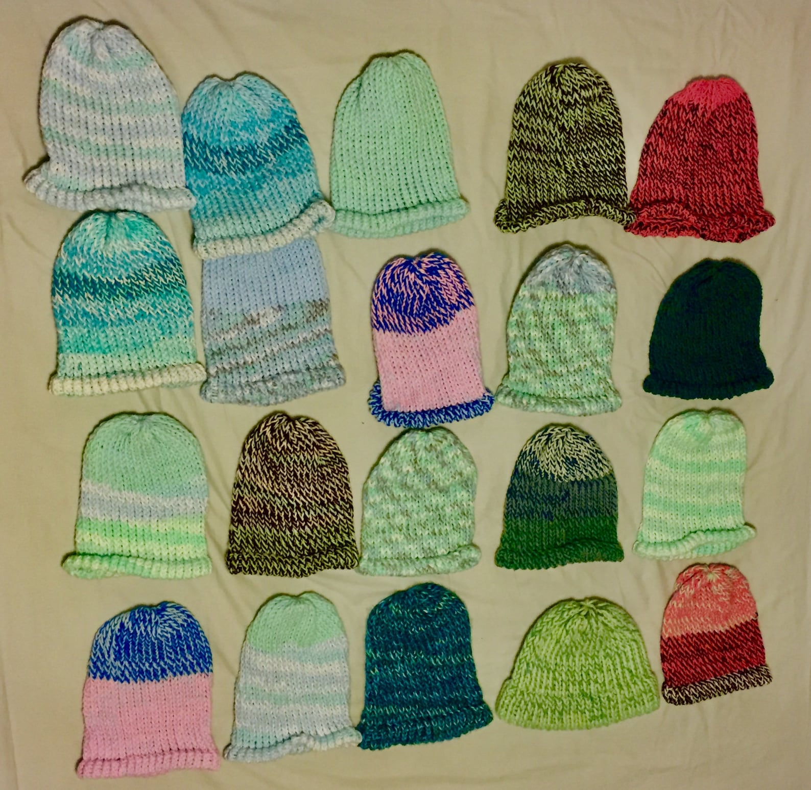 Knitted Hat with Brim Optional donation of a second hat to Etsy