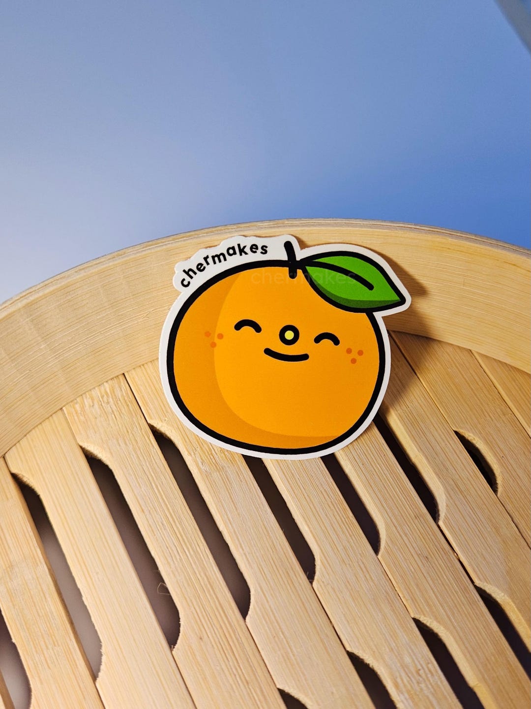 Mandarin Sticker Mandarin Orange Sticker | Waterproof Vinyl Decal, Laptop Sticker ...