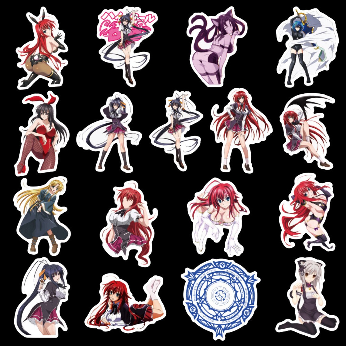 100 stuks High School DXD Stickers waterdicht DxD High - Etsy Nederland