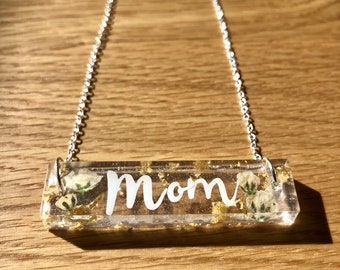 Resin Name Necklace - Etsy Canada
