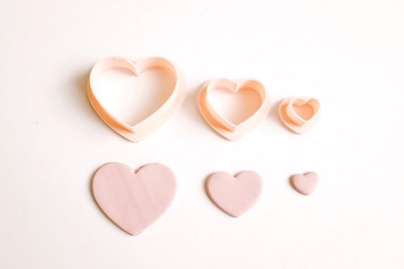 Polymer Clay Cutters Heart Shaped Clay Cutters, Basic Shape Clay