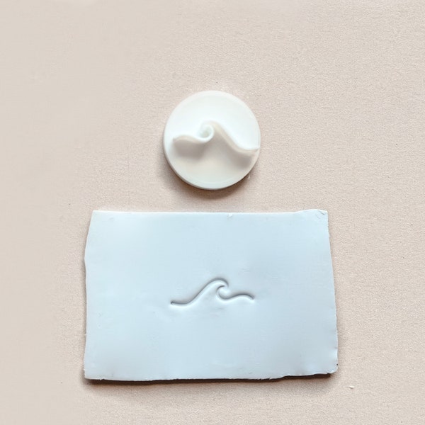 Tampons en argile polymère - Wave Clay Stamp, Ocean Clay Stamp