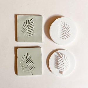 Polymer Clay Stamps Palm Leaf Clay Stamps, Clay Embossing Stamps, Clay  Debossing Stamps 