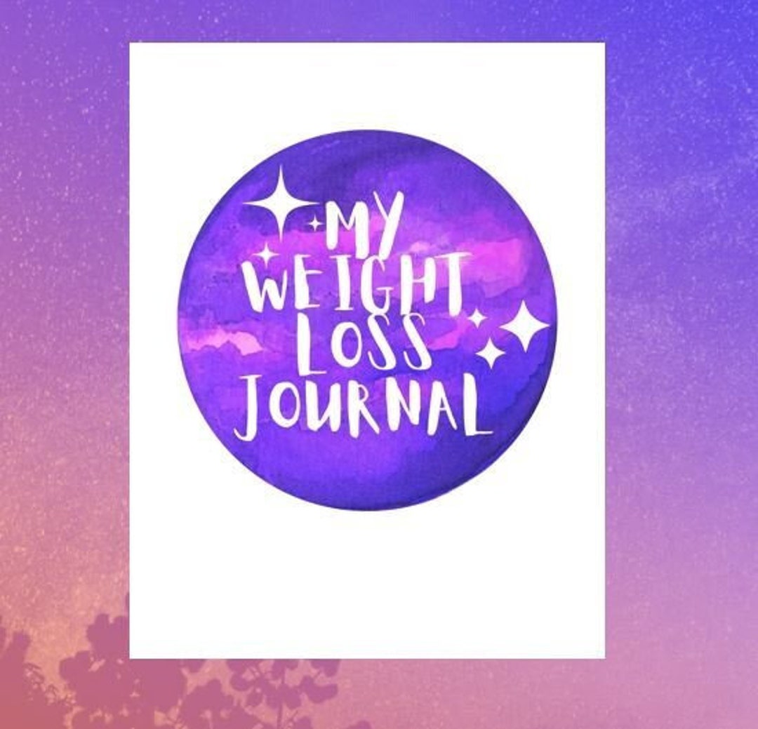 Printable Weight Loss Journal galaxy Etsy