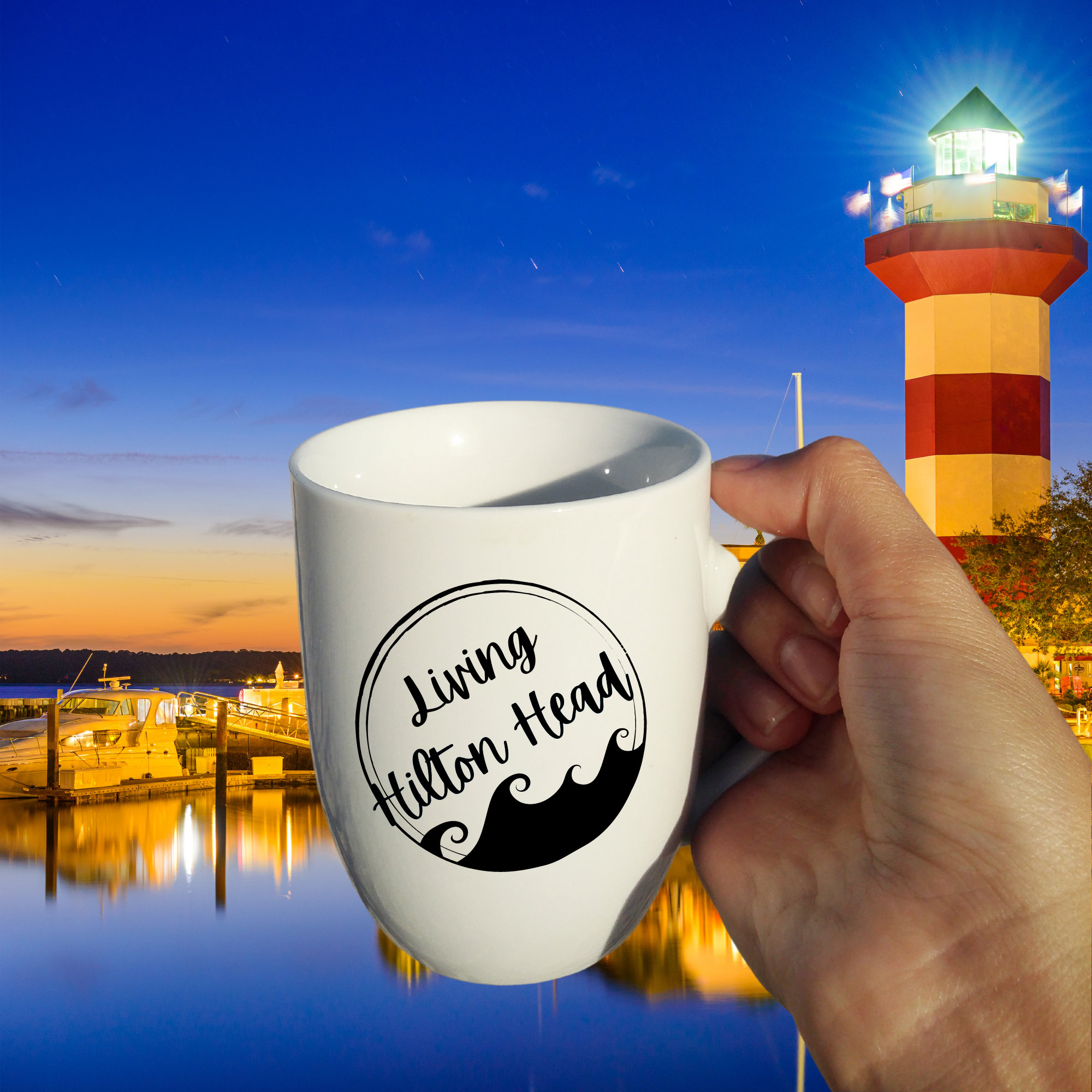 Living Hilton Head Coffee Cup Etsy