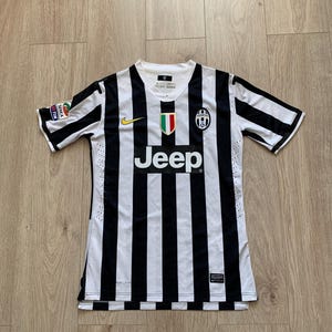 Maglia da calcio FC Juventus Italia 2013/2014 Nike Home Match Issue firmata da Tevez (RARA)