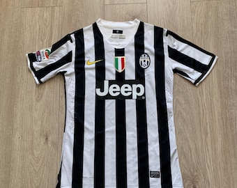 FC Juventus Italy 2013/2014 NIKE Home Match Issued 3x Signed Tevez Jersey (RARE)
