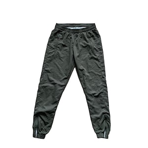 90s Vintage Lacoste Khaki green Track Pants sweatpants joggers 80s good condition bootleg