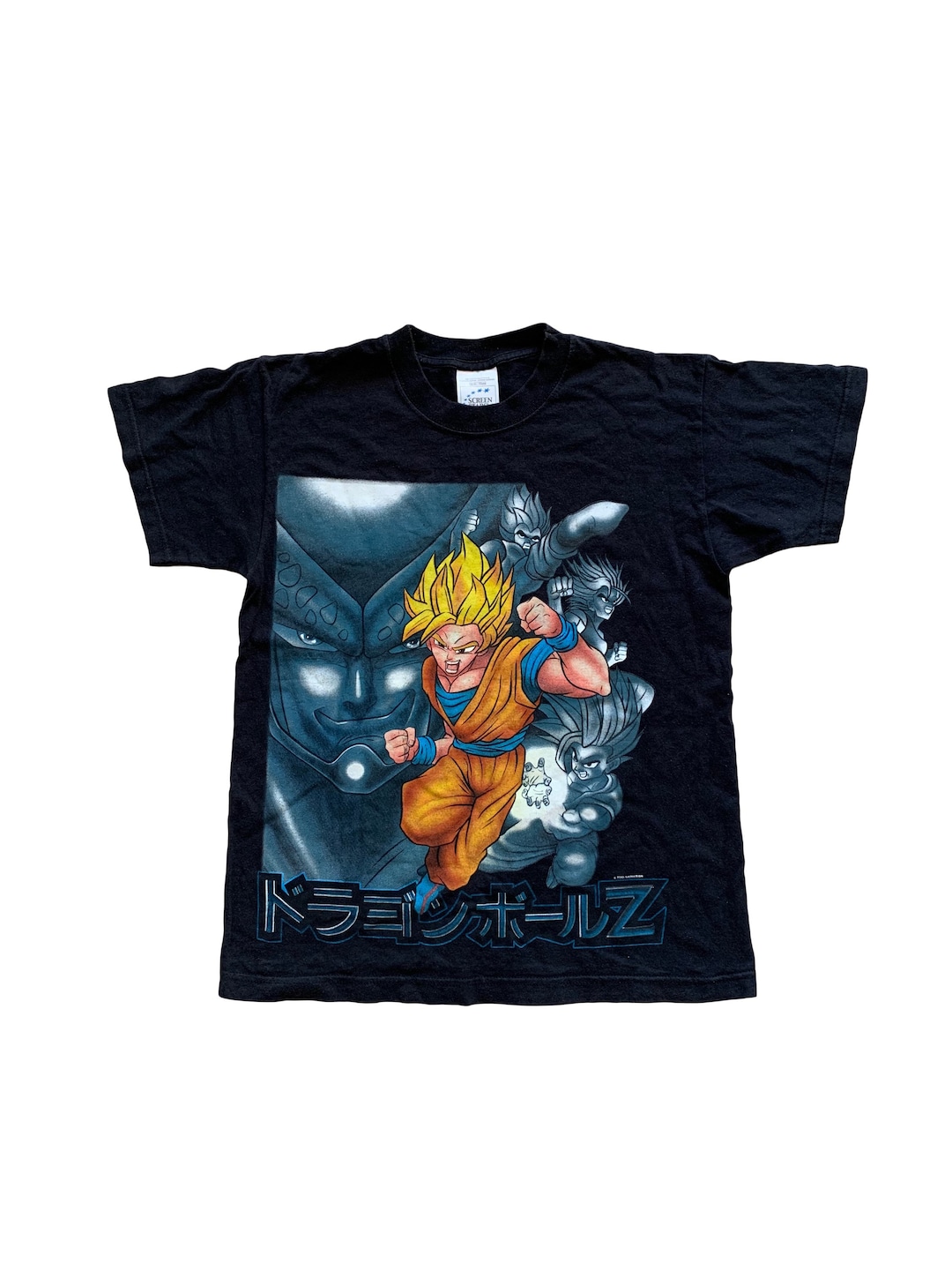 Vintage Dragonball Z Goku Black T-shirt Black Anime Screen Stars