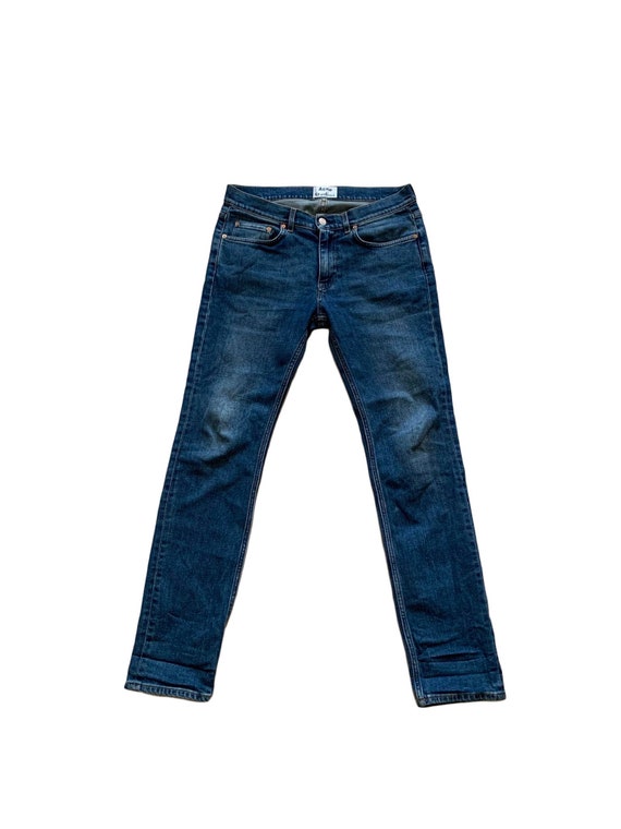Vintage Acne Studios Ace Stretch Jeans Washed Blue Indigo Denim 