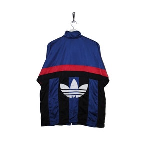 Vintage Adidas Big Logo Windbreaker Track Jacket 90s Retro Trefoil good condition