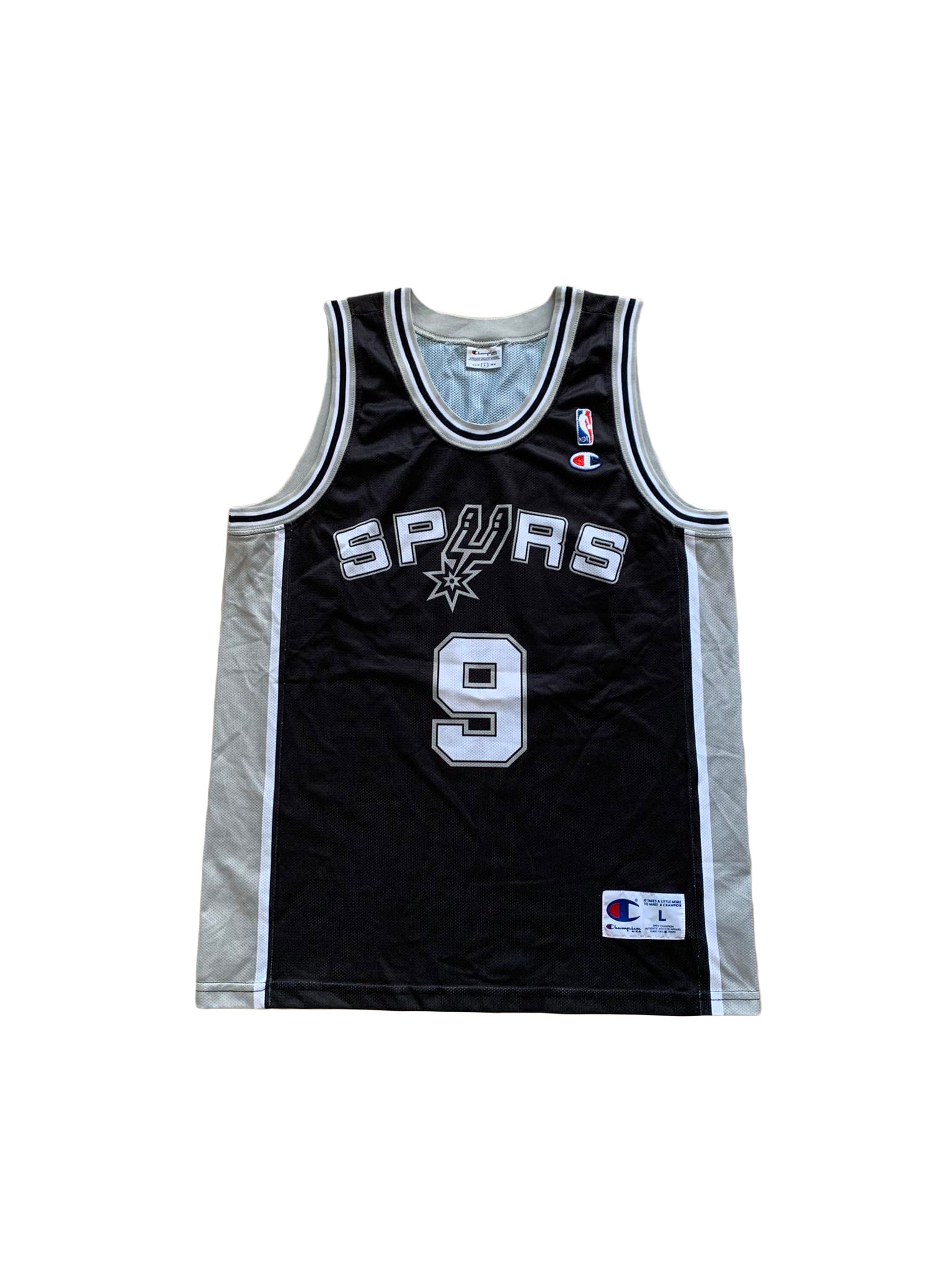 Vintage #9 TONY PARKER San Antonio Spurs NBA Reebok Jersey M