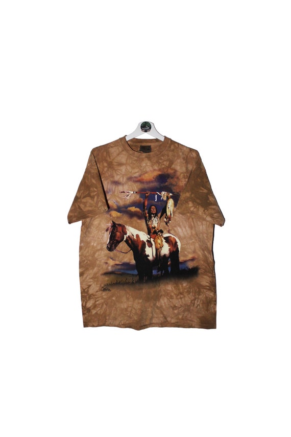 Vintage 90s The mountain Native American T-Shirt T