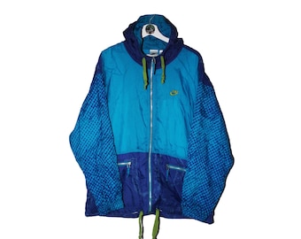 80’s Nike フード付きウィンドブレーカー M ネイビー/シルバー NIKE ウィンドブレーカー ジャケット 70年代/80年代 ヴィンテージ
