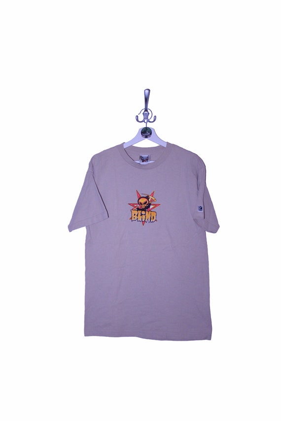 Vintage Blind skateboards T shirt hook ups birdhou