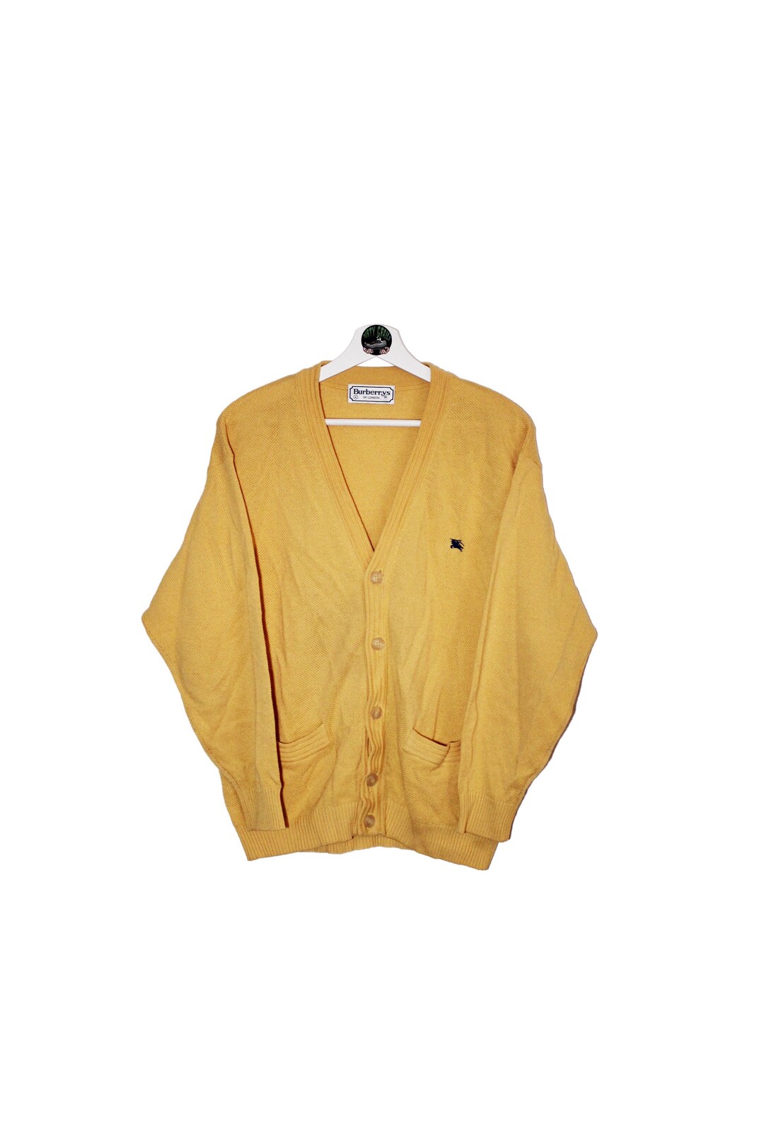 人気新品入荷 Vintage Burberrys Cardigan Sweater Jumper Knitwear Merino トップス