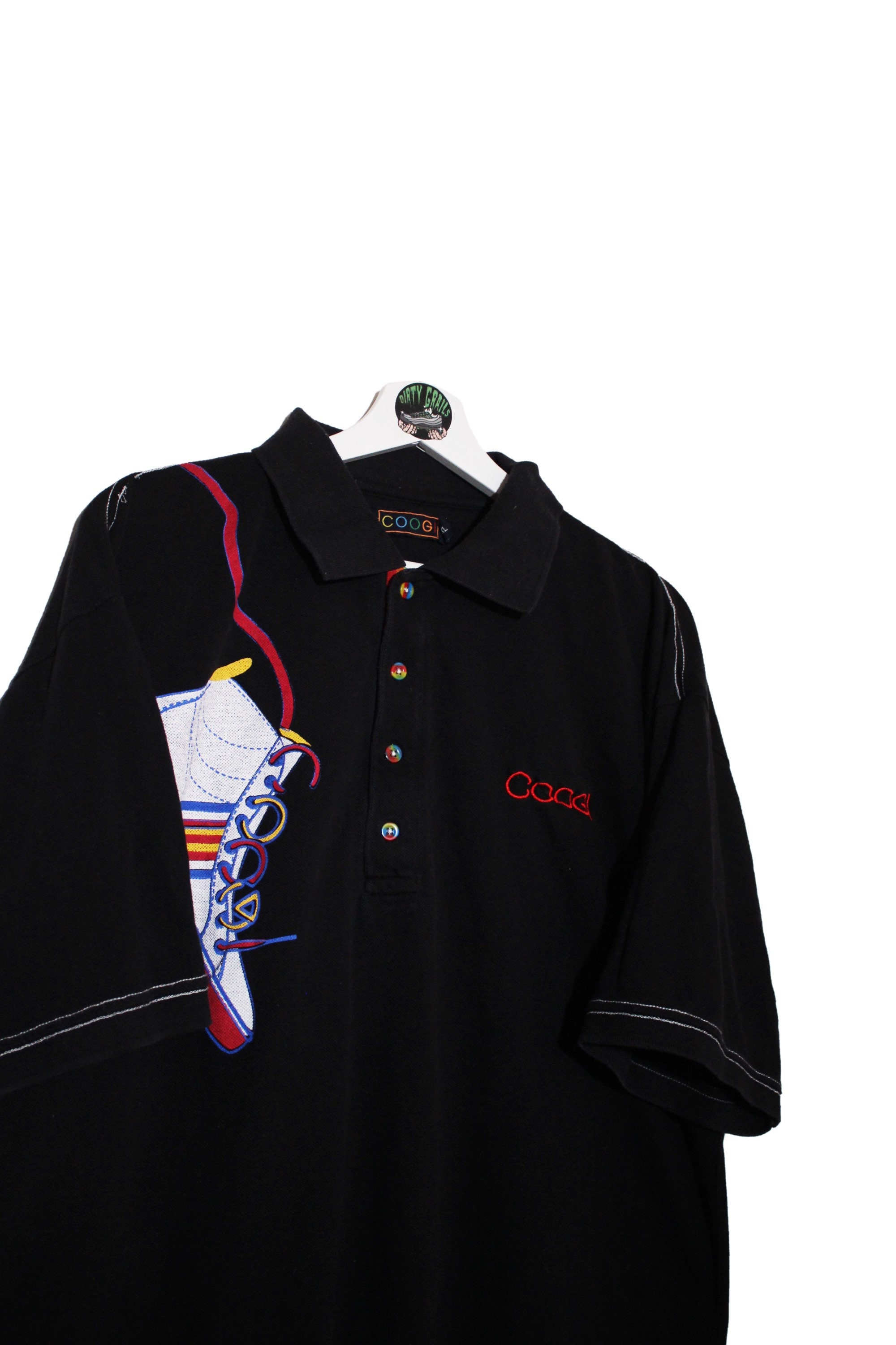Vintage Coogi Black Polo T Shirt 90s Retro Australia Tee - Etsy