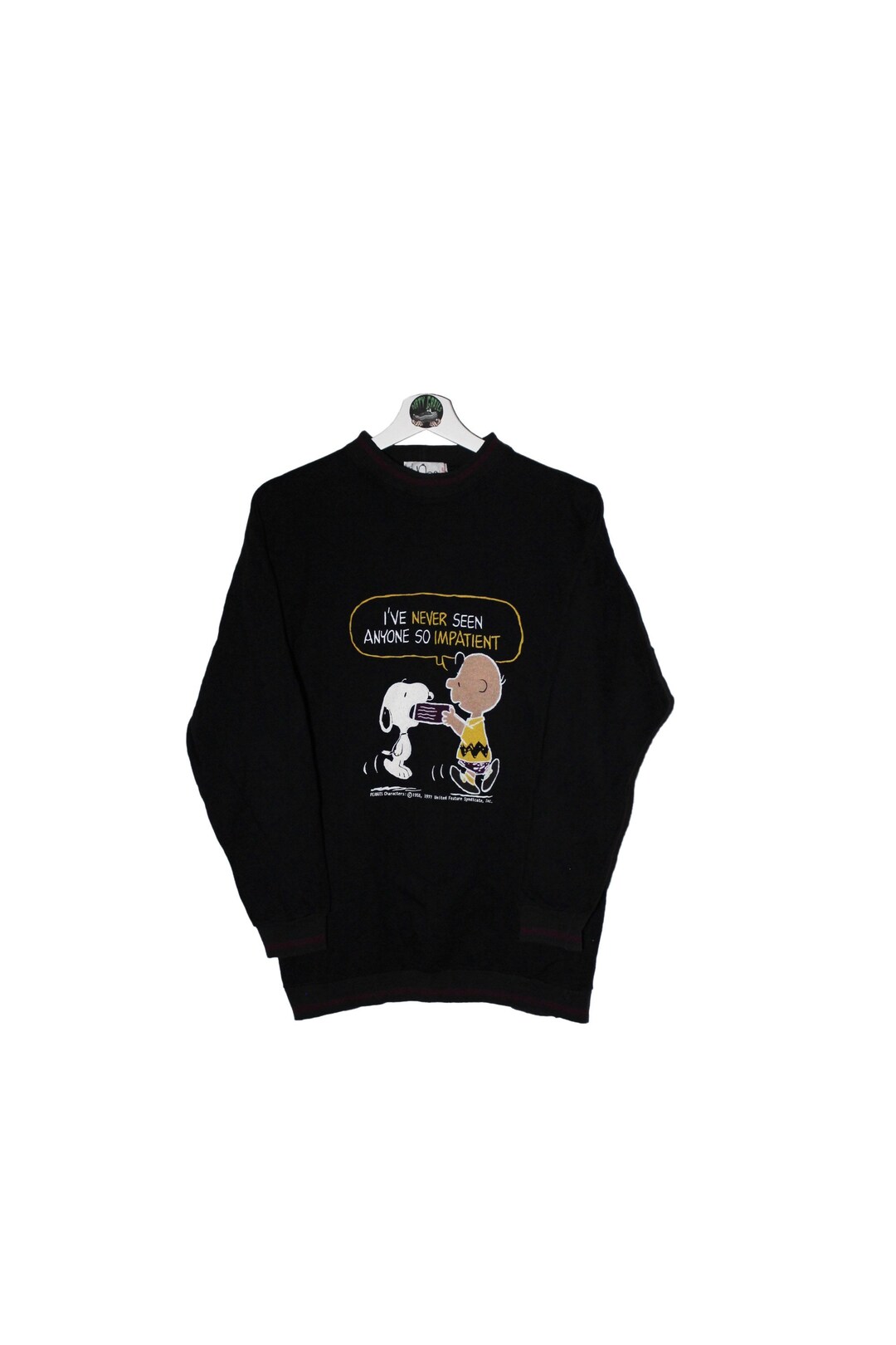 Sweat vintage PEANUTS SNOOPY, pull dessin animé, col rond comique, unisexe taille moyenne - France