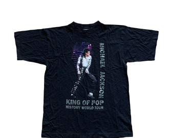 Vintage 90's 1997 Michael Jackson King of Pop History World Tour