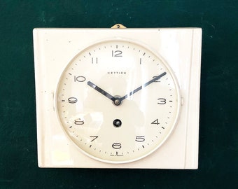ヴィンテージ ユンハンス キッチン クロック クォーツ 1970 年頃
