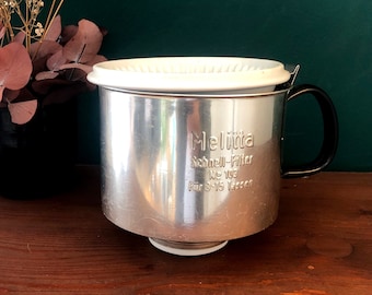 MELITTA Coffee Filter/quick Filter 4-hole # Vintage Porcelain/alu