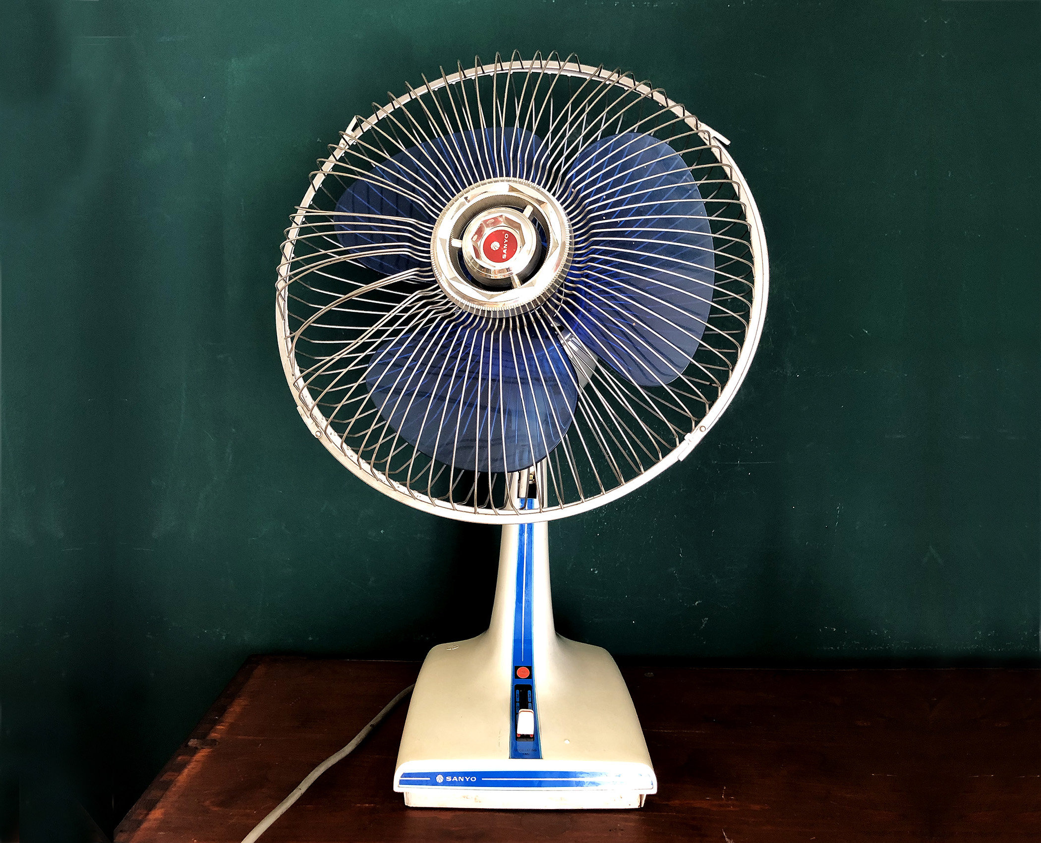 Large Fan, Wind Fan Space Age by SANYO, 3-stage, 1960/70s, Vintage